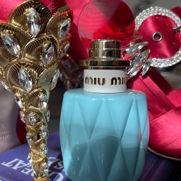 Miu Miu Crystal Satin Mary Janes - Picture 2 of 2